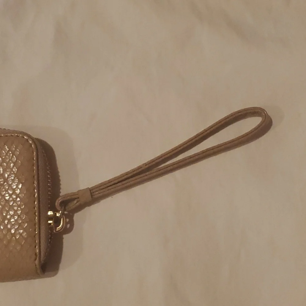 Cole Haan zip around wallet. Snake